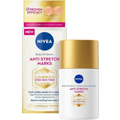 Nivea Luminous 630 Öl-Körperserum - Gegen Dehnungsstreifen - 100ml Nivea Luminous 630 Öl-Körperserum - Gegen Dehnungsstreifen - 100ml