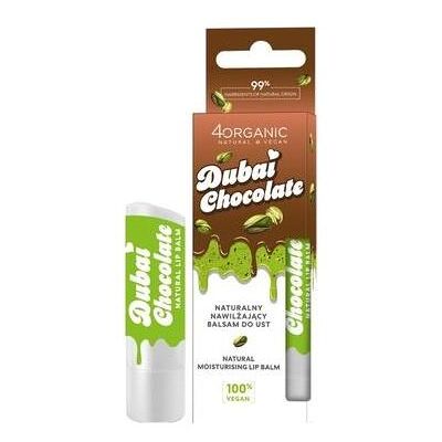 4Organic, Lippenpflege, Natural Moisturizing Lip Balm Dubai Chocolate 5g (Lippenbalsam) 4Organic, Lippenpflege, Natural Moisturizing Lip Balm Dubai Chocolate 5g (Lippenbalsam)