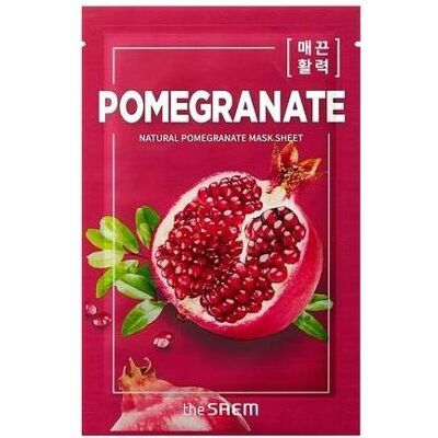 The Saem, Gesichtsmaske, Natural Mask Sheet Pomegranate The Saem, Gesichtsmaske, Natural Mask Sheet Pomegranate