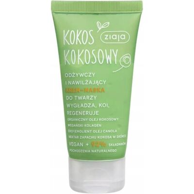 Ziaja, Gesichtsmaske, Kokosnuss nährende und feuchtigkeitsspendende Gesichtscreme-Maske 50ml (50 ml) Ziaja, Gesichtsmaske, Kokosnuss nährende und feuchtigkeitsspendende Gesichtscreme-Maske 50ml (50 ml)