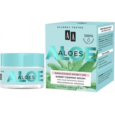 Oceanic, Gesichtscreme, Aa - Aloe 100% Aloe Vera Extract Hydro Sorbet Sorbet Day-Night Moisturizing And Soothing 48H 50Ml (50 ml, Nachtcreme, Tagescreme) Oceanic, Gesichtscreme, Aa - Aloe 100% Aloe Vera Extract Hydro Sorbet Sorbet Day-Night Moisturizing And Soothing 48H 50Ml (50 ml, Nachtcreme, Tagescreme)