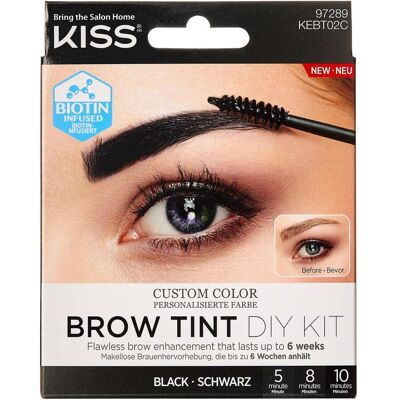 Kiss Schwarzes Augenbrauen-Tönungsset - DIY für Frauen Kiss Schwarzes Augenbrauen-Tönungsset - DIY für Frauen