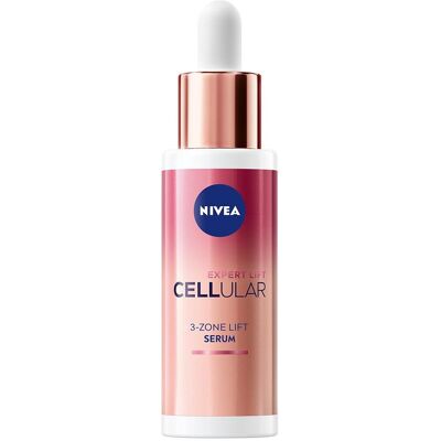 NIVEA, Gesichtsserum, Cellular Expert Lift 3-Zonen Lifting Serum 30ml Gesichtsserum mit reinem 10x Bakuchiol Sichtbar (30 ml) NIVEA, Gesichtsserum, Cellular Expert Lift 3-Zonen Lifting Serum 30ml Gesichtsserum mit reinem 10x Bakuchiol Sichtbar (30 ml)