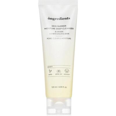 Ongredients, Gesichtsreinigung, Skin Barrier Moisture Deep Cleanser Daily Face Wash for All Skin Types (Reinigungsgel, 120 ml) Ongredients, Gesichtsreinigung, Skin Barrier Moisture Deep Cleanser Daily Face Wash for All Skin Types (Reinigungsgel, 120 ml)
