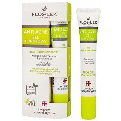Floslek, Bodylotion, Anti Acne 24h System Spot Gel für Unreinheiten 20ml (20 ml) Floslek, Bodylotion, Anti Acne 24h System Spot Gel für Unreinheiten 20ml (20 ml)