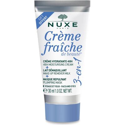 Nuxe, Gesichtsreinigung, - Moisturizing cream. make-up remover milk and plumping mask 3in1 Creme Fraiche De Beautà (Make-Up Entferner, 30 ml) Nuxe, Gesichtsreinigung, - Moisturizing cream. make-up remover milk and plumping mask 3in1 Creme Fraiche De Beautà (Make-Up Entferner, 30 ml)