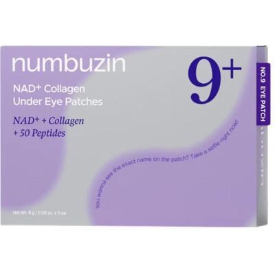 Numbuzin, Augenpflege, No.9 NAD+ Collagen (Augenpatches, Nacht, Tag, 8 g) Numbuzin, Augenpflege, No.9 NAD+ Collagen (Augenpatches, Nacht, Tag, 8 g)