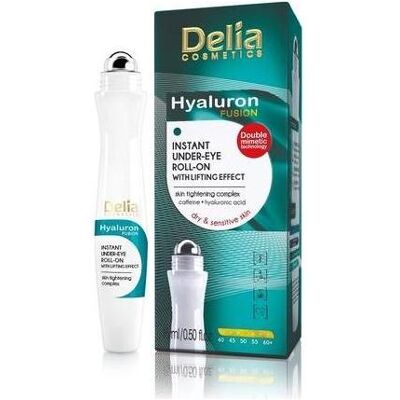 Delia Cosmetics, Augenpflege, Hyaluron Fusion 50+ Lifting Augen Roll-on 15ml (Augenpflege Roll-On, Tag, 15 ml) Delia Cosmetics, Augenpflege, Hyaluron Fusion 50+ Lifting Augen Roll-on 15ml (Augenpflege Roll-On, Tag, 15 ml)