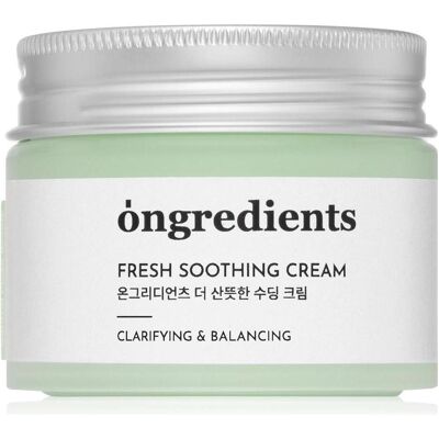 Ongredients, Gesichtscreme, Fresh Soothing Cream Daily Moisturizing Cream with Niacinamide (50 ml, Tagescreme) Ongredients, Gesichtscreme, Fresh Soothing Cream Daily Moisturizing Cream with Niacinamide (50 ml, Tagescreme)