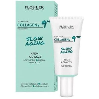 Floslek, Augenpflege, Collagen 9mw Slow Aging Eye Cream 30ml (Augenpflege Crème, Tag + Nacht, 30 ml) Floslek, Augenpflege, Collagen 9mw Slow Aging Eye Cream 30ml (Augenpflege Crème, Tag + Nacht, 30 ml)