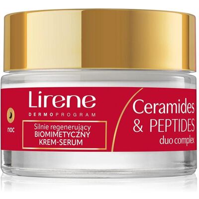 Lirene, Gesichtsserum, Silnie regenerujący krem-serum o bogatej formule 60+ na noc 50ml (50 ml) Lirene, Gesichtsserum, Silnie regenerujący krem-serum o bogatej formule 60+ na noc 50ml (50 ml)