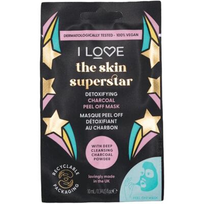 I Love Skin Superstar Aktivkohle Maske - Gesichtsmaske I Love Skin Superstar Aktivkohle Maske - Gesichtsmaske