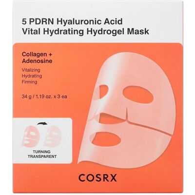 Cosrx, Gesichtsmaske, 5 PDRN Hyaluronic Acid Vital Hydrating Hydrogel Mask (34 g) Cosrx, Gesichtsmaske, 5 PDRN Hyaluronic Acid Vital Hydrating Hydrogel Mask (34 g)