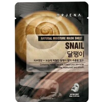 Orjena, Gesichtsmaske, Regenerating Sheet Mask With Snail Mucin 23ml Orjena, Gesichtsmaske, Regenerating Sheet Mask With Snail Mucin 23ml