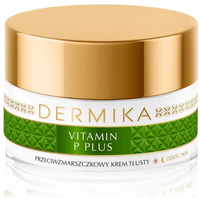 Dermika Vitamin P Plus Hypoallergene Gesichtscreme - Feuchtigkeitscreme für empfindliche Haut Dermika Vitamin P Plus Hypoallergene Gesichtscreme - Feuchtigkeitscreme für empfindliche Haut