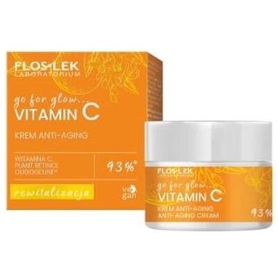 Floslek, Gesichtscreme, Laboratorium Go For Glow Vitamin C Creme Anti-Aging Tag und Nacht 50 Ml (50 ml, Tagescreme) Floslek, Gesichtscreme, Laboratorium Go For Glow Vitamin C Creme Anti-Aging Tag und Nacht 50 Ml (50 ml, Tagescreme)