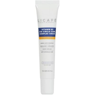 Licape, Augenpflege, Augencreme 15 ml Feuchtigkeitspflege für strahlende Haut, Vitamin K2 (Augenpflege Crème, Nacht, Tag, 15 ml) Licape, Augenpflege, Augencreme 15 ml Feuchtigkeitspflege für strahlende Haut, Vitamin K2 (Augenpflege Crème, Nacht, Tag, 15 ml)