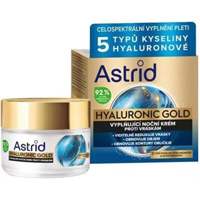 Astrid, Gesichtscreme, Anti-Wrinkle Filling Night Cream With Gold Proteins Hyaluronic Gold - 50 Ml (50 ml, Nachtcreme) Astrid, Gesichtscreme, Anti-Wrinkle Filling Night Cream With Gold Proteins Hyaluronic Gold - 50 Ml (50 ml, Nachtcreme)