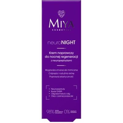 Miya Cosmetics, Gesichtsserum, Neuronight Repair Cream für nächtliche Regeneration mit Neuropeptiden (50 ml) Miya Cosmetics, Gesichtsserum, Neuronight Repair Cream für nächtliche Regeneration mit Neuropeptiden (50 ml)