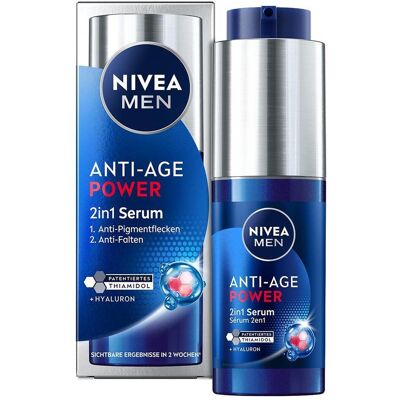NIVEA MEN, Gesichtsserum, Anti-Age Power Serum 2in1 Thiamidol & Hyaluron (30 ml) NIVEA MEN, Gesichtsserum, Anti-Age Power Serum 2in1 Thiamidol & Hyaluron (30 ml)