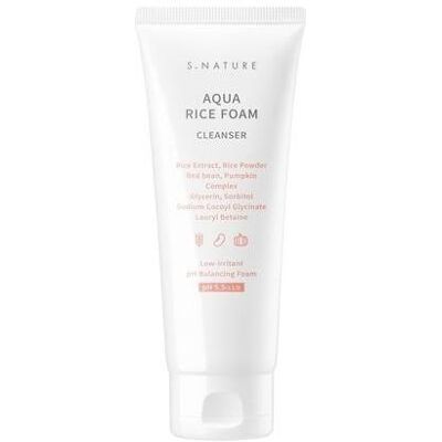 S.Nature, Gesichtsreinigung, Aqua Rice Foam Cleanser ryżowa pianka do mycia twarzy 160ml (Reinigungsschaum, 160 ml) S.Nature, Gesichtsreinigung, Aqua Rice Foam Cleanser ryżowa pianka do mycia twarzy 160ml (Reinigungsschaum, 160 ml)