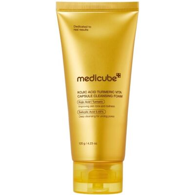 Medicube, Gesichtsreinigung, - Kojic Acid Turmeric Vita Capsule Cleansing Foam - 120g (140 g) Medicube, Gesichtsreinigung, - Kojic Acid Turmeric Vita Capsule Cleansing Foam - 120g (140 g)
