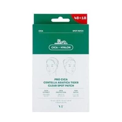 VT Cosmetics, Gesichtsmaske, Pro Cica Centella Asiatica Tiger Clear Eczema Patches 66 Stück VT Cosmetics, Gesichtsmaske, Pro Cica Centella Asiatica Tiger Clear Eczema Patches 66 Stück