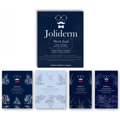 Joliderm, Gesichtsmaske, Wochenend-Set - feuchtigkeitsspendende Kokosnusswasser-Maske, konturierendes Augenmasken-Patch, Joliderm, Gesichtsmaske, Wochenend-Set - feuchtigkeitsspendende Kokosnusswasser-Maske, konturierendes Augenmasken-Patch,