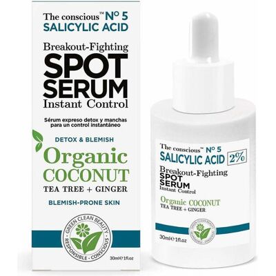 Biovène, Gesichtsserum, Salicylsäure-Breakout-Fighting Spot Serum mit Bio-Kokosnuss 30ml (30 ml) Biovène, Gesichtsserum, Salicylsäure-Breakout-Fighting Spot Serum mit Bio-Kokosnuss 30ml (30 ml)