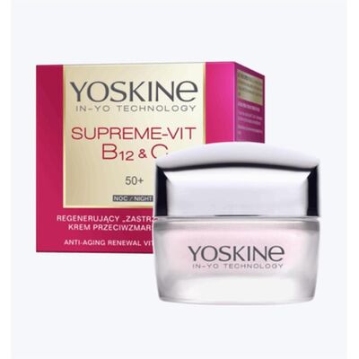 Yoskine, Gesichtscreme, Supreme-Vit B12 & C Moisturizing Face Cream 50+ Night Cream 50Ml (50 ml, Nachtcreme) Yoskine, Gesichtscreme, Supreme-Vit B12 & C Moisturizing Face Cream 50+ Night Cream 50Ml (50 ml, Nachtcreme)