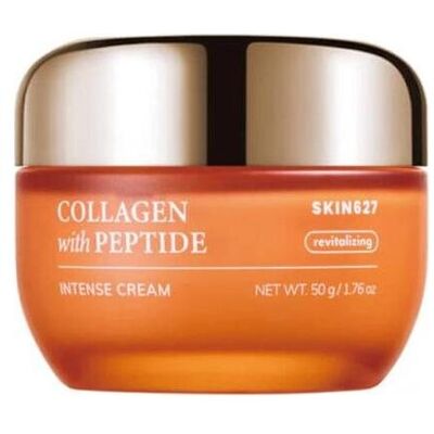 Bergamo, Gesichtscreme, SKIN627 Collagen With Peptide Intense Cream rzeciwstarzeniowy krem do twarzy 50g (50 ml) Bergamo, Gesichtscreme, SKIN627 Collagen With Peptide Intense Cream rzeciwstarzeniowy krem do twarzy 50g (50 ml)