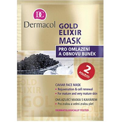 Dermacol Gold Elixir Gesichtsmaske mit Kaviar - Gesichtsmaske Dermacol Gold Elixir Gesichtsmaske mit Kaviar - Gesichtsmaske