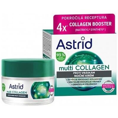 Astrid, Gesichtscreme, Anti-Wrinkle And Elasticity Restoring Night Cream Multi Collagen 50 Ml (50 ml, Nachtcreme) Astrid, Gesichtscreme, Anti-Wrinkle And Elasticity Restoring Night Cream Multi Collagen 50 Ml (50 ml, Nachtcreme)