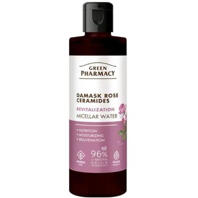 Schubiger, Gesichtsreinigung, GREEN PHARMACY Róża Damasceńska + Ceramidy Rewitalizująca Woda micelarna do demakijażu twarzy 200 ml (Gesichtswasser, 200 ml) Schubiger, Gesichtsreinigung, GREEN PHARMACY Róża Damasceńska + Ceramidy Rewitalizująca Woda micelarna do demakijażu twarzy 200 ml (Gesichtswasser, 200 ml)