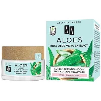 Oceanic, Gesichtscreme, Aa - Aloe 100% Aloe Vera Extract Hydro Sorbet Sorbet Day-Night Moisturizing And Soothing 48H 50Ml (50 ml, Nachtcreme, Tagescreme) Oceanic, Gesichtscreme, Aa - Aloe 100% Aloe Vera Extract Hydro Sorbet Sorbet Day-Night Moisturizing And Soothing 48H 50Ml (50 ml, Nachtcreme, Tagescreme)