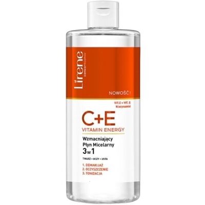 Lirene Vitamin C+E Mizellenwasser - 3-in-1 - 400 ml Lirene Vitamin C+E Mizellenwasser - 3-in-1 - 400 ml