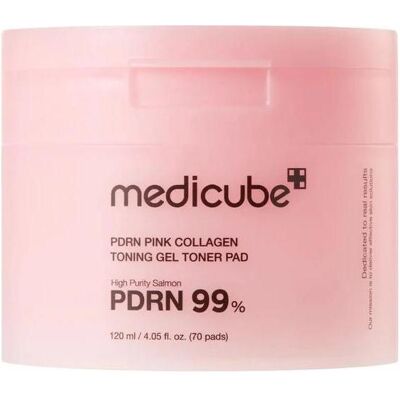 Medicube, Gesichtsreinigung, Pdrn Pink Collagen Toning Gel Toner Pad 70 Pads (120 ml) Medicube, Gesichtsreinigung, Pdrn Pink Collagen Toning Gel Toner Pad 70 Pads (120 ml)