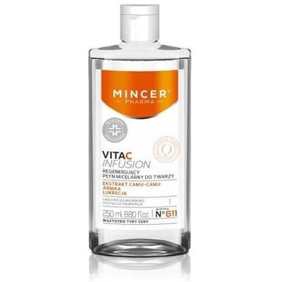 Mincer Pharma, Gesichtsreinigung, Vita C Infusion No.611 Regenerating Micellar Liquid For The Face 250Ml (Gesichtswasser, 250 ml) Mincer Pharma, Gesichtsreinigung, Vita C Infusion No.611 Regenerating Micellar Liquid For The Face 250Ml (Gesichtswasser, 250 ml)