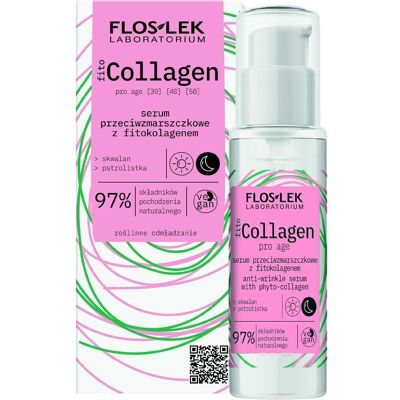 Floslek, Gesichtsserum, Fito Collagen Anti-Wrinkle Serum przeciwzmarszczkowe serum z fitokolagenem 30ml (30 ml) Floslek, Gesichtsserum, Fito Collagen Anti-Wrinkle Serum przeciwzmarszczkowe serum z fitokolagenem 30ml (30 ml)
