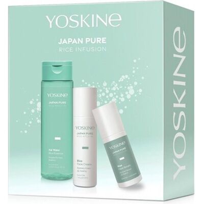 Yoskine, Beauty Geschenkset, Japan Pure Rice Infusion Set Facial Serum 30ml Facial Cream 50ml Rich Facial Essence 200ml (Gesichtspflege Set) Yoskine, Beauty Geschenkset, Japan Pure Rice Infusion Set Facial Serum 30ml Facial Cream 50ml Rich Facial Essence 200ml (Gesichtspflege Set)