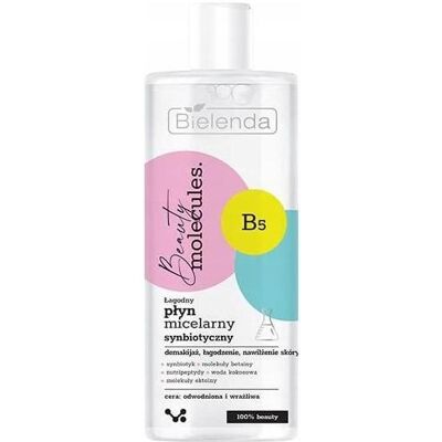 Bielenda, Gesichtsreinigung, Beauty Molecules.Łagodny Płyn micelarny synbiotyczny - do cery wrażliwej i odwodnionej 500ml (Mizellenwasser, 500 ml) Bielenda, Gesichtsreinigung, Beauty Molecules.Łagodny Płyn micelarny synbiotyczny - do cery wrażliwej i odwodnionej 500ml (Mizellenwasser, 500 ml)