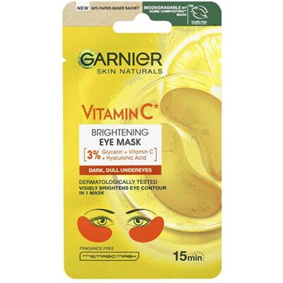 Garnier Skin Naturals Vitamin C aufhellende Augenmaske - Augenmaske Garnier Skin Naturals Vitamin C aufhellende Augenmaske - Augenmaske