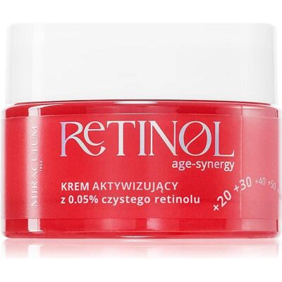 MIRACULUM, Gesichtscreme, Age-Synergy Retinol krem aktywizujący do twarzy na noc z 0.05% czystego retinolu 50ml (50 ml, Nachtcreme) MIRACULUM, Gesichtscreme, Age-Synergy Retinol krem aktywizujący do twarzy na noc z 0.05% czystego retinolu 50ml (50 ml, Nachtcreme)