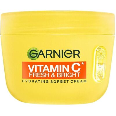 Garnier, Gesichtscreme, Vitamin C Frische und helle Sorbetcreme (85 ml, Tagescreme) Garnier, Gesichtscreme, Vitamin C Frische und helle Sorbetcreme (85 ml, Tagescreme)