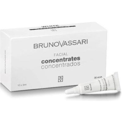 Bruno Vassari, Gesichtsserum, Weisses Aufhellungskonzentrat für das Gesicht - Set mit 10 Stück, je 3 ml Bruno Vassari, Gesichtsserum, Weisses Aufhellungskonzentrat für das Gesicht - Set mit 10 Stück, je 3 ml