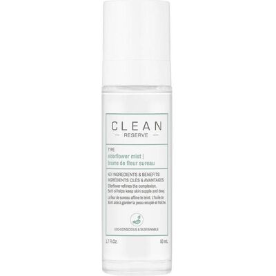 Clean Holunderblüten Gesichtsspray - Feuchtigkeits- & Balance-Spray Clean Holunderblüten Gesichtsspray - Feuchtigkeits- & Balance-Spray