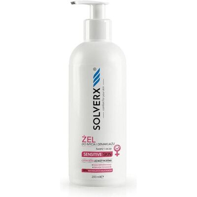 Solverx, Gesichtsreinigung, Sensitive Skin Gel zum Waschen und Abschminken von Gesicht (Reinigungsschaum, 200 ml) Solverx, Gesichtsreinigung, Sensitive Skin Gel zum Waschen und Abschminken von Gesicht (Reinigungsschaum, 200 ml)