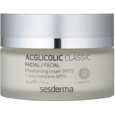 Sesderma, Gesichtscreme, Acglicolic Classic Moisturizing Cream SPF 15 (50 ml, 24h Creme, SPF 15) Sesderma, Gesichtscreme, Acglicolic Classic Moisturizing Cream SPF 15 (50 ml, 24h Creme, SPF 15)