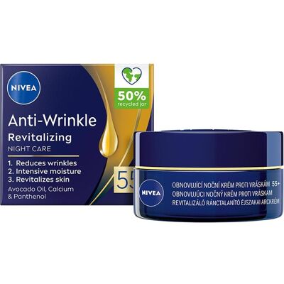 NIVEA, Gesichtscreme, Erfrischende (Anti-Falten+Revitalisierende) Nachtcreme 50+ (Nachtcreme) NIVEA, Gesichtscreme, Erfrischende (Anti-Falten+Revitalisierende) Nachtcreme 50+ (Nachtcreme)