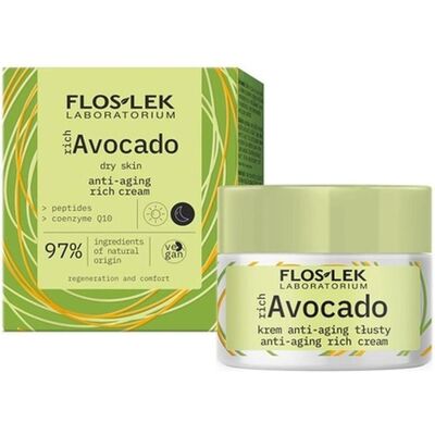 Floslek, Gesichtscreme, Fos-lok reichhaltiges Avocado-Anti-Aging-Fett für Tag und Nacht, 50 ml (50 ml, Nachtcreme, Tagescreme) Floslek, Gesichtscreme, Fos-lok reichhaltiges Avocado-Anti-Aging-Fett für Tag und Nacht, 50 ml (50 ml, Nachtcreme, Tagescreme)